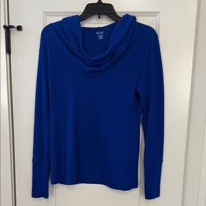 a.n.a Women's Blue Cowl Neck Sweater